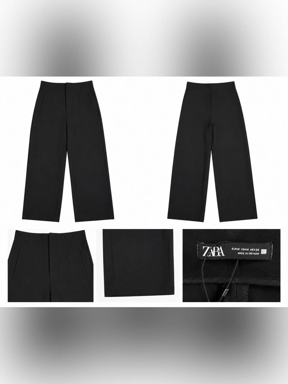ZARA Black Tailored Trousers